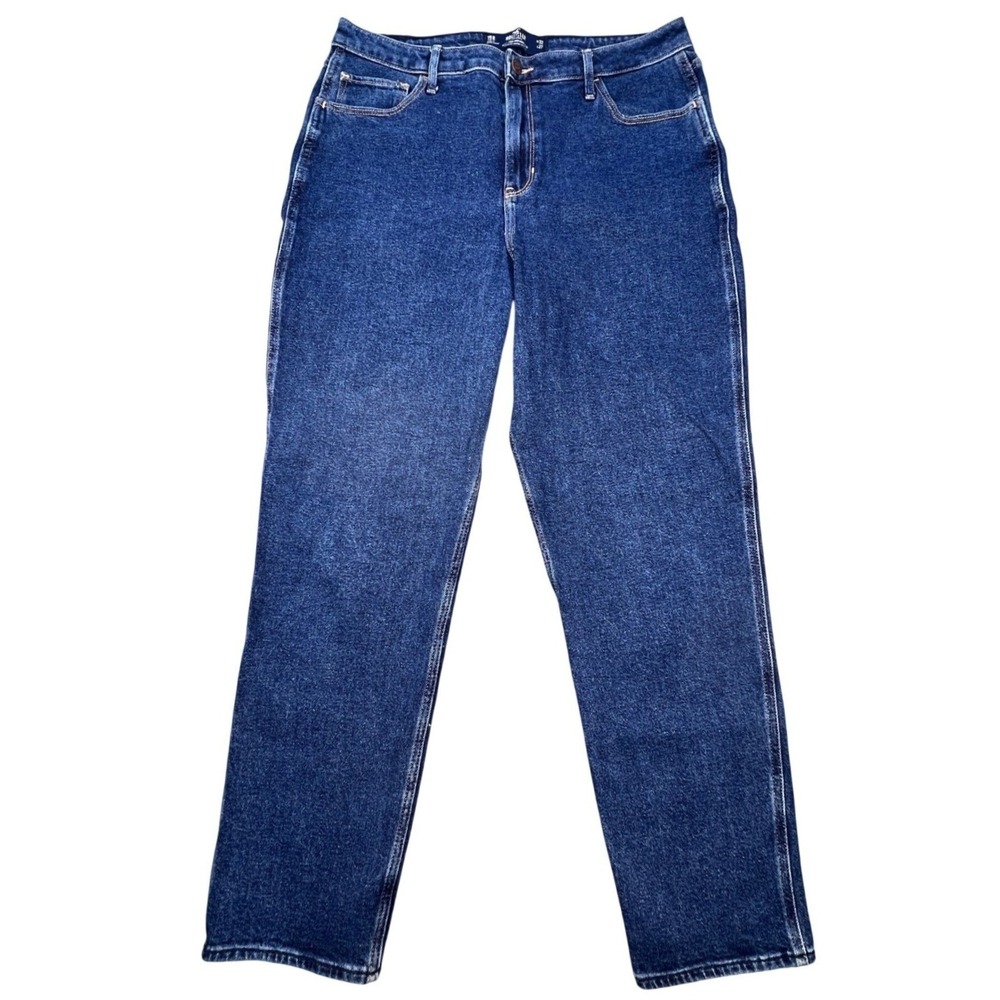 Hollister Dark Wash Ultra High-Rise Mom Jeans Women Size 15R W32 L27